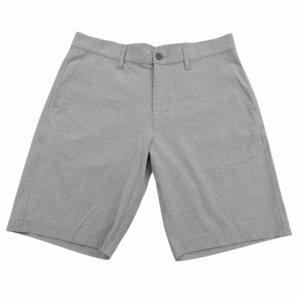 RVCA VA Hybrid Shorts Mens 32 Gray Stretch Lightweight Casual Beach Travel